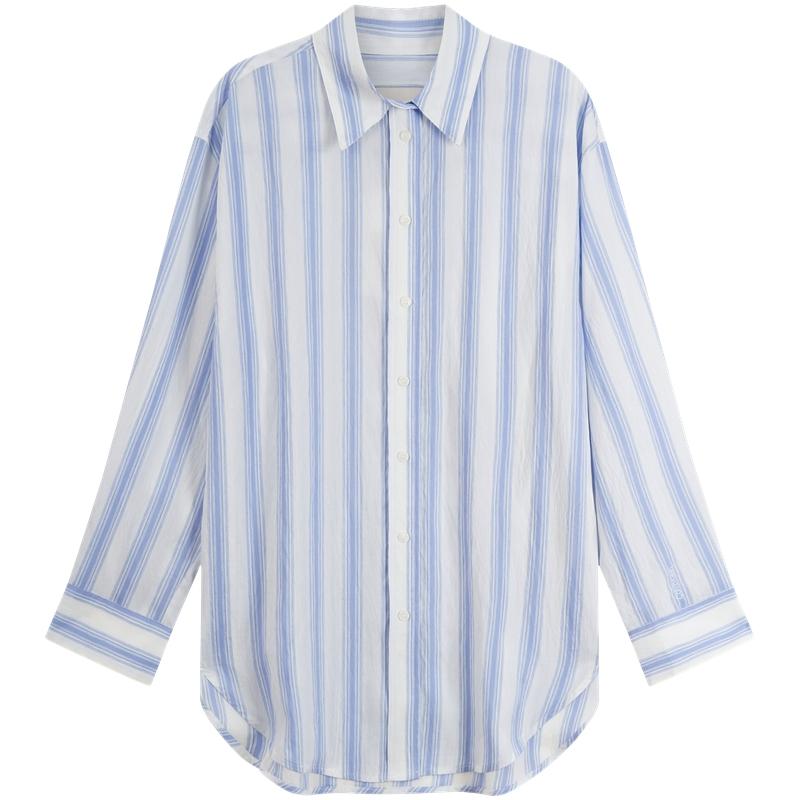 Calvin Klein Striped Collar Casual Commuter Long Sleeve Shirt Women shirts Blue 44B194G M
Calvin Klein Striped Collar Casual Commuter Long Sleeve Shirt Women shirts Blue 44B194G M
