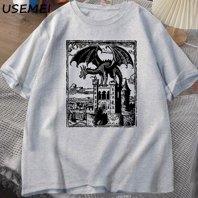 Dragon Vintage Dark Graphic T Shirt 90s Retro Y2k Tshirt Print Oversized T-shirt Men Short Sleeve Loose Casual Tee Shirt XXL сірий
Dragon Vintage Dark Graphic T Shirt 90s Retro Y2k Tshirt Print Oversized T-shirt Men Short Sleeve Loose Casual Tee Shirt XXL сірий