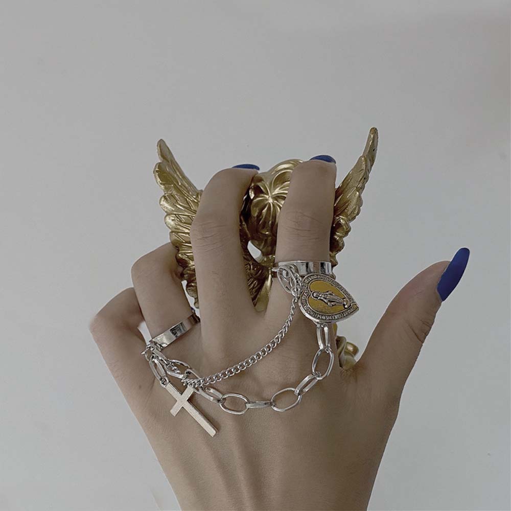 Zinc Zinc Alloy Multi-layer Adjustable Chain Heart Open Rings Cross Rings Jesus Pendant Rings Fashion Jewelry
Zinc Zinc Alloy Multi-layer Adjustable Chain Heart Open Rings Cross Rings Jesus Pendant Rings Fashion Jewelry