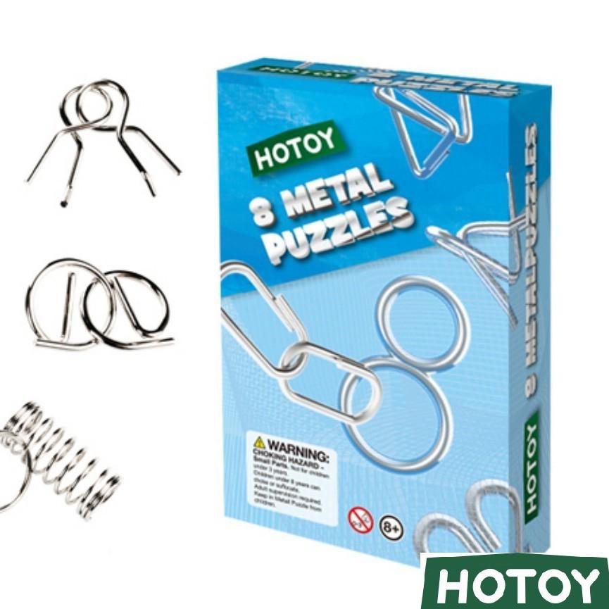 8-Piece Metal Nine-Linked Ring Luban Unlock Puzzle Set for Children and Students Standard Size
8-Piece Metal Nine-Linked Ring Luban Unlock Puzzle Set for Children and Students Standard Size