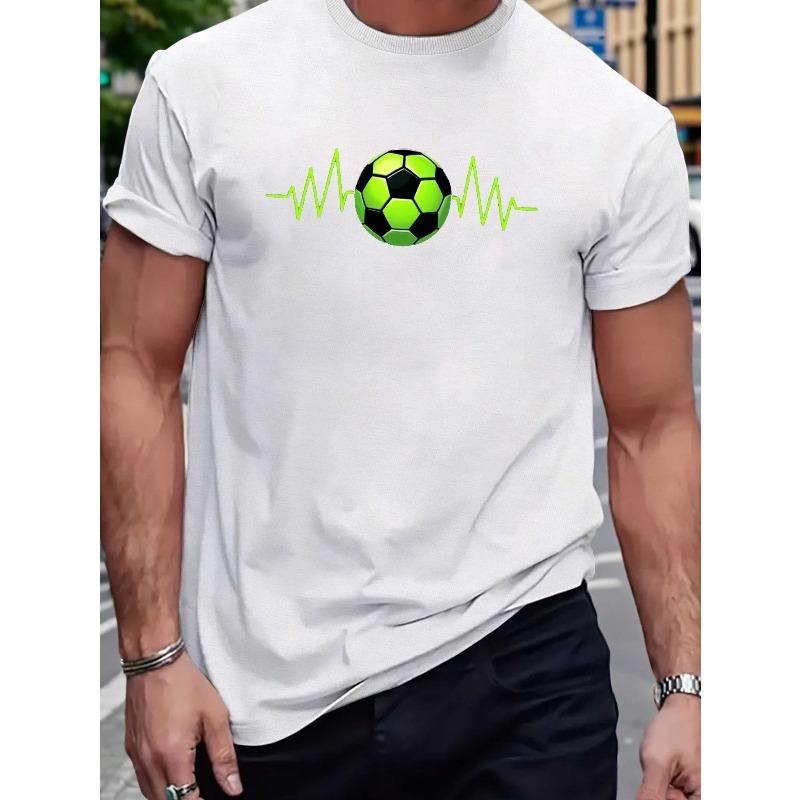 Men S Heartbeat Soccer Pattern T-Shirt - Sports T-Shirt, Regular Fit Round Neck Casual , Vintage Soccer Shirt 4XL білий
Men S Heartbeat Soccer Pattern T-Shirt - Sports T-Shirt, Regular Fit Round Neck Casual , Vintage Soccer Shirt 4XL білий