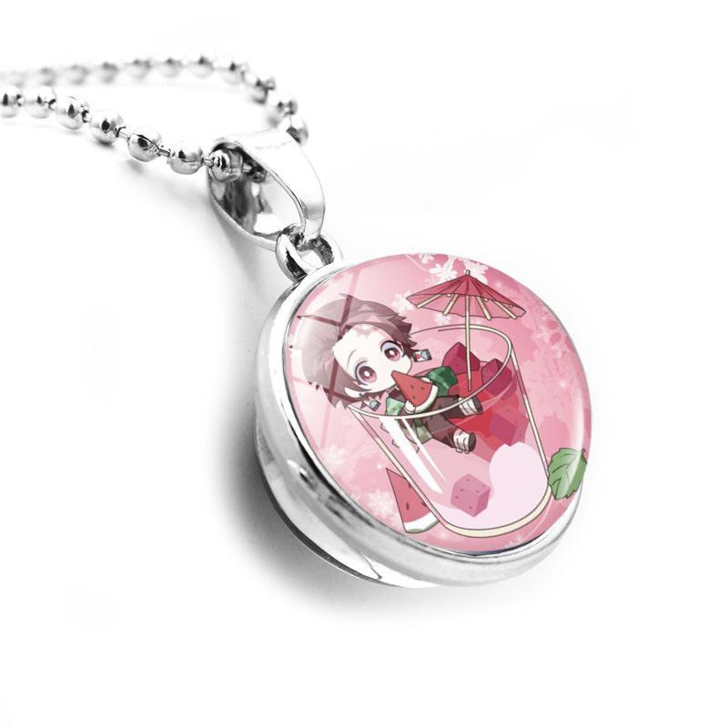 Anime Demon Slayer Necklace Watermelon Tanjiro Black Tea Giyu Double Sided Glass Ball Pendant Jewelry Accessories
Anime Demon Slayer Necklace Watermelon Tanjiro Black Tea Giyu Double Sided Glass Ball Pendant Jewelry Accessories