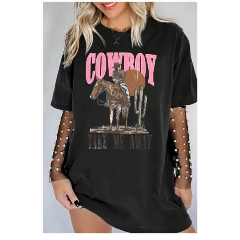 Letter Riding Denim Art Pattern Womens Short Sleeved Tshirt Top Trendy Women Clothing Daily Casual Style Shirts for Women 4XL
Letter Riding Denim Art Pattern Womens Short Sleeved Tshirt Top Trendy Women Clothing Daily Casual Style Shirts for Women 4XL