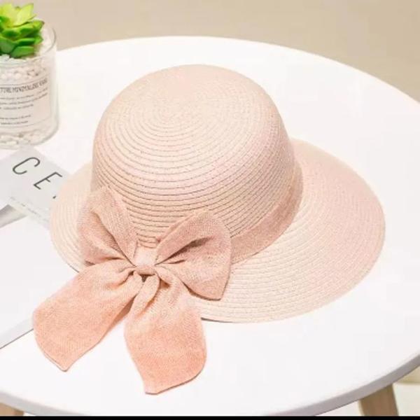 WTEMPO однотонные повседневные универсальные дышащие шляпы от солнца с бантом женские летние широкополые соломенные шляпы для путешествий на открытом воздухе и пляжа 1pc