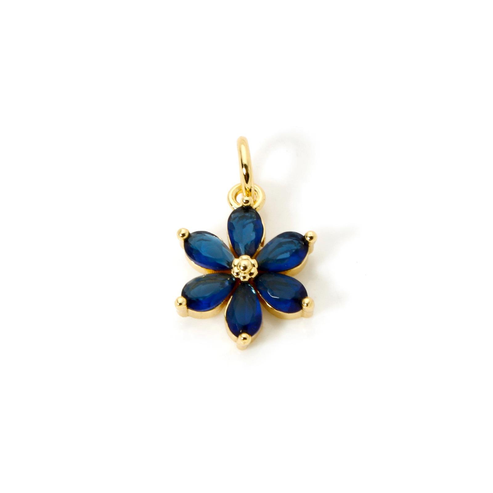 2PCs Glass Flower Shaped Brass Pendant 18k Gold Plated Delicate Small Pendants With Circular Rings DIY Necklace Women Jewelry синій
2PCs Glass Flower Shaped Brass Pendant 18k Gold Plated Delicate Small Pendants With Circular Rings DIY Necklace Women Jewelry синій