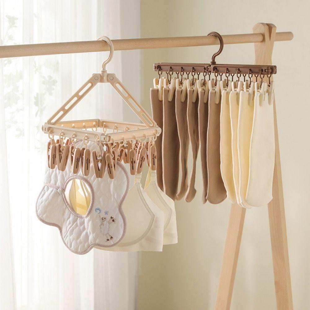 Rotatable Coat Hanger with Clips Windproof Clothes Drying Hanger Scarless Clothes Rack Travel Style D
Rotatable Coat Hanger with Clips Windproof Clothes Drying Hanger Scarless Clothes Rack Travel Style D