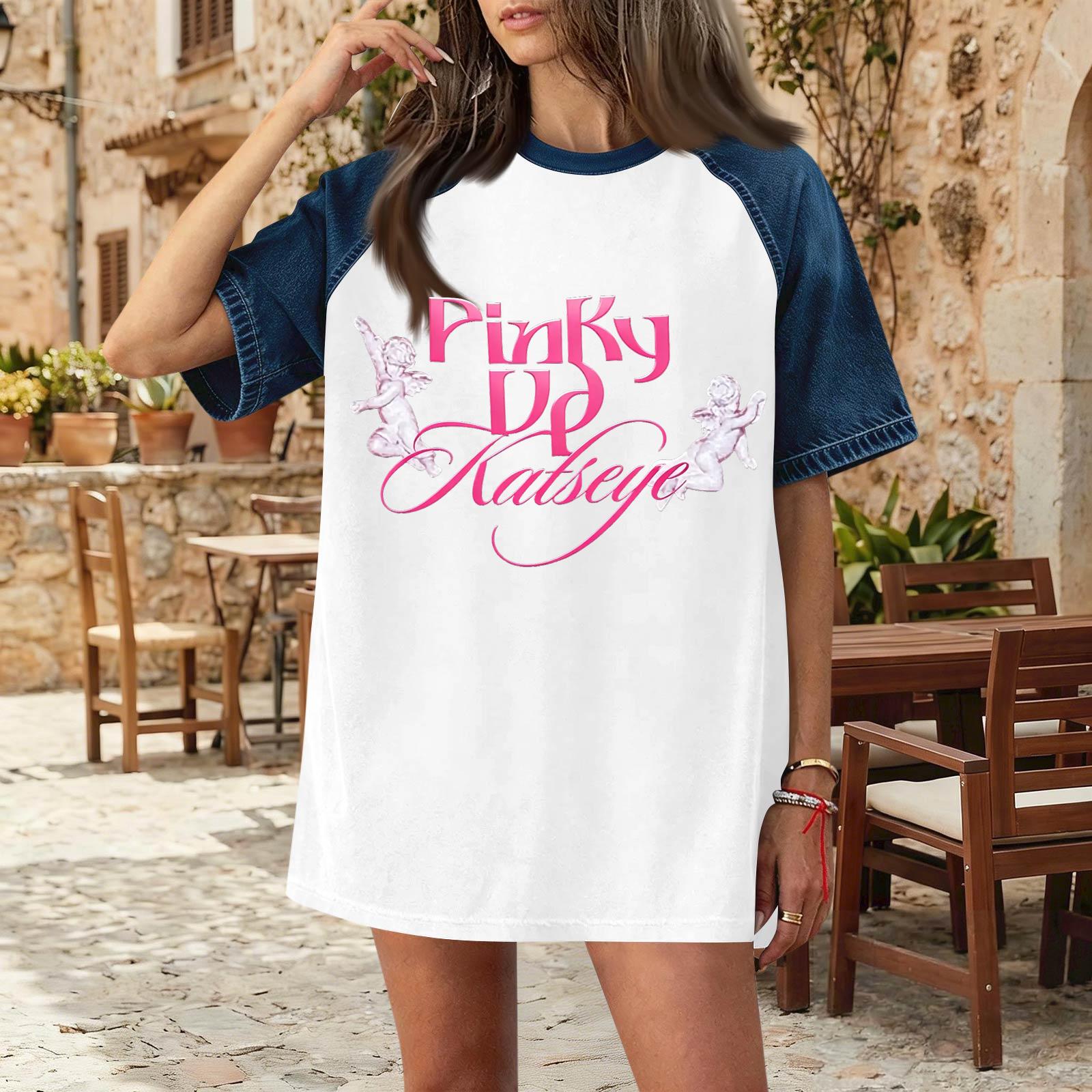 Women s Denim Patchwork Top, Casual Short-sleeved Comfortable T-shirt, Fashionable For Spring And Summer. XL білий
Women s Denim Patchwork Top, Casual Short-sleeved Comfortable T-shirt, Fashionable For Spring And Summer. XL білий