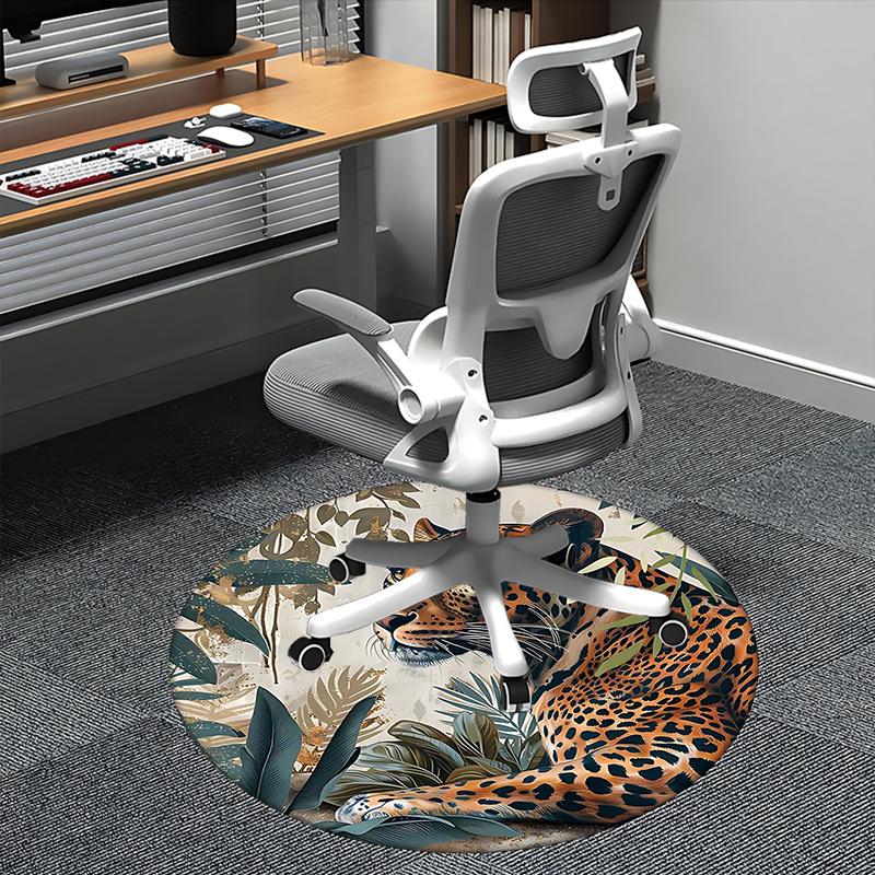 Leopard Print,Jungle Theme Chair mat Round Rug Office carpet, Non slip, Suitable for Living Rooms, Bedrooms decor.1205204a 80cm by 80cm
Leopard Print,Jungle Theme Chair mat Round Rug Office carpet, Non slip, Suitable for Living Rooms, Bedrooms decor.1205204a 80cm by 80cm