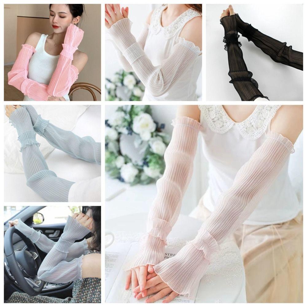 Lace Sunscreen Arm Covers Elastic Cycling Gloves Sweet Ice Silk Arm Sleeves Driving серый
Lace Sunscreen Arm Covers Elastic Cycling Gloves Sweet Ice Silk Arm Sleeves Driving серый