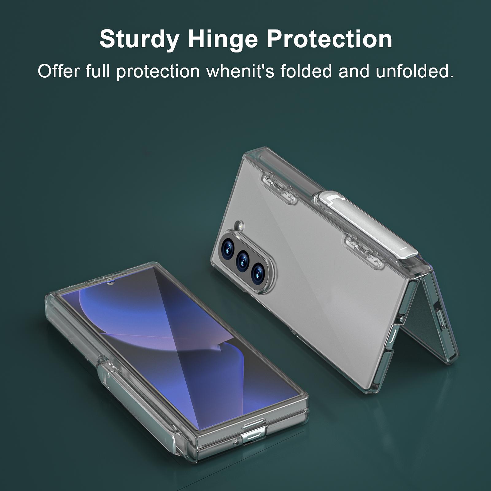 GW181 For Samsung Galaxy Z Fold6 5G Case Rubberized Hard PC Kickstand Phone Cover Transparent
GW181 For Samsung Galaxy Z Fold6 5G Case Rubberized Hard PC Kickstand Phone Cover Transparent
