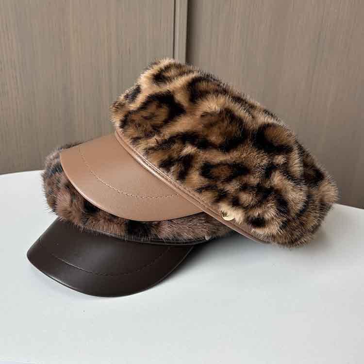 Retro Leopard Print Plush Newsboy Hat Women Autumn And Winter Big Head Circumference Showing Face Small Peaked Hat Warm Octagonal Hat M(56-58cm) хакі
Retro Leopard Print Plush Newsboy Hat Women Autumn And Winter Big Head Circumference Showing Face Small Peaked Hat Warm Octagonal Hat M(56-58cm) хакі