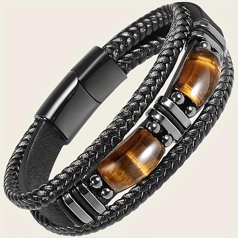 1pc Fashion Double Layer Genuine Leather Cowhide Bracelet, Suitable For Men s Gifts чорний
1pc Fashion Double Layer Genuine Leather Cowhide Bracelet, Suitable For Men s Gifts чорний