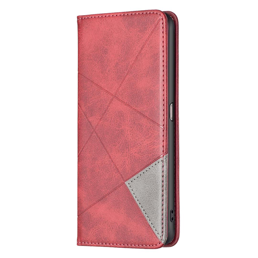 For Oppo A36/A76/Realme 9i Splicing Rhombus-Like Imprinting PU Leather Case Full Protection Stand Cover with Card Slots Red
For Oppo A36/A76/Realme 9i Splicing Rhombus-Like Imprinting PU Leather Case Full Protection Stand Cover with Card Slots Red