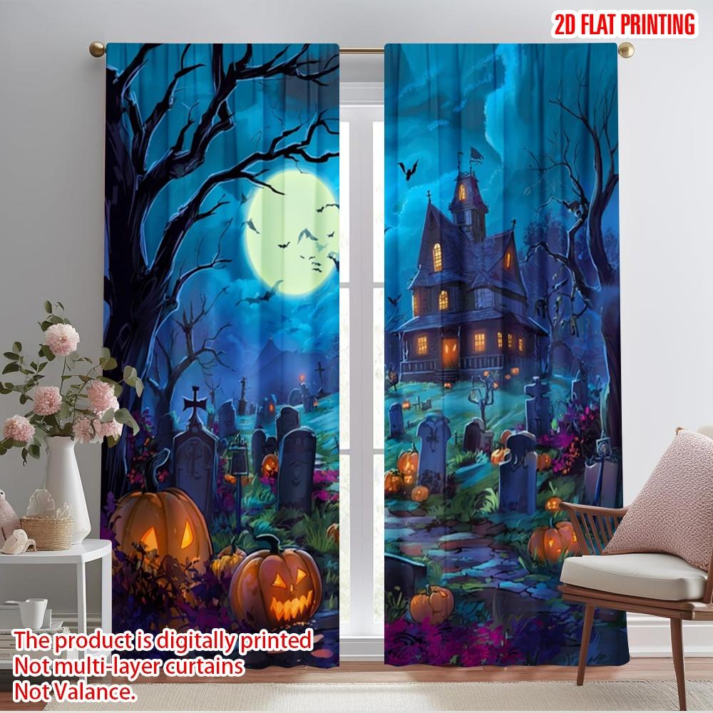 2pcs,2D plane printing Curtain Popular Halloween Scary Night Versatile 100% Polyester (without rod) Outdoor Decorations Ldeal 52.50×116.00 CM 2pcs
2pcs,2D plane printing Curtain Popular Halloween Scary Night Versatile 100% Polyester (without rod) Outdoor Decorations Ldeal 52.50×116.00 CM 2pcs
