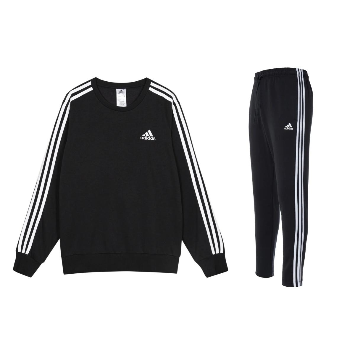 Adidas Comfortable Loose Fit Long Sleeve Crew Neck Top And Mid Rise Outdoor Pants Casual Sports Set Men sets Black GK9078+FK6884 S
Adidas Comfortable Loose Fit Long Sleeve Crew Neck Top And Mid Rise Outdoor Pants Casual Sports Set Men sets Black GK9078+FK6884 S