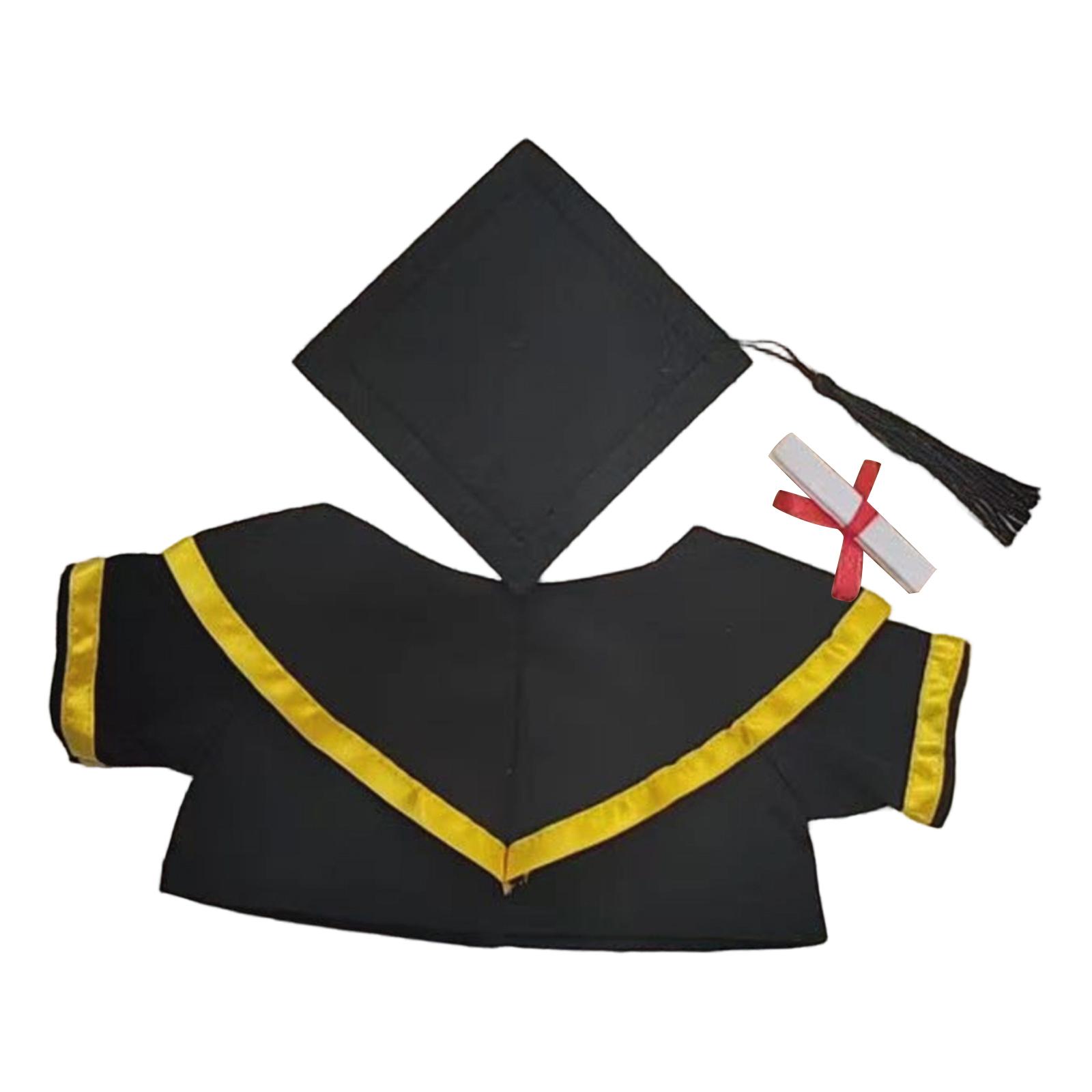 Plush Toy Graduation Outfit Set with Gown Cap and Diploma for 25 to 30 cm Dolls Replacement Clothes for Stuffed Animals One Size
Plush Toy Graduation Outfit Set with Gown Cap and Diploma for 25 to 30 cm Dolls Replacement Clothes for Stuffed Animals One Size