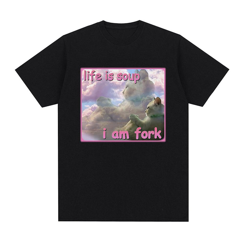 Life Is Soup I Am Fork Funny Cat Meme T Shirts Men Women Fashion T-shirt Casual 100% Cotton Short Sleeve Oversized T-shirts Tops XXXL хакі
Life Is Soup I Am Fork Funny Cat Meme T Shirts Men Women Fashion T-shirt Casual 100% Cotton Short Sleeve Oversized T-shirts Tops XXXL хакі