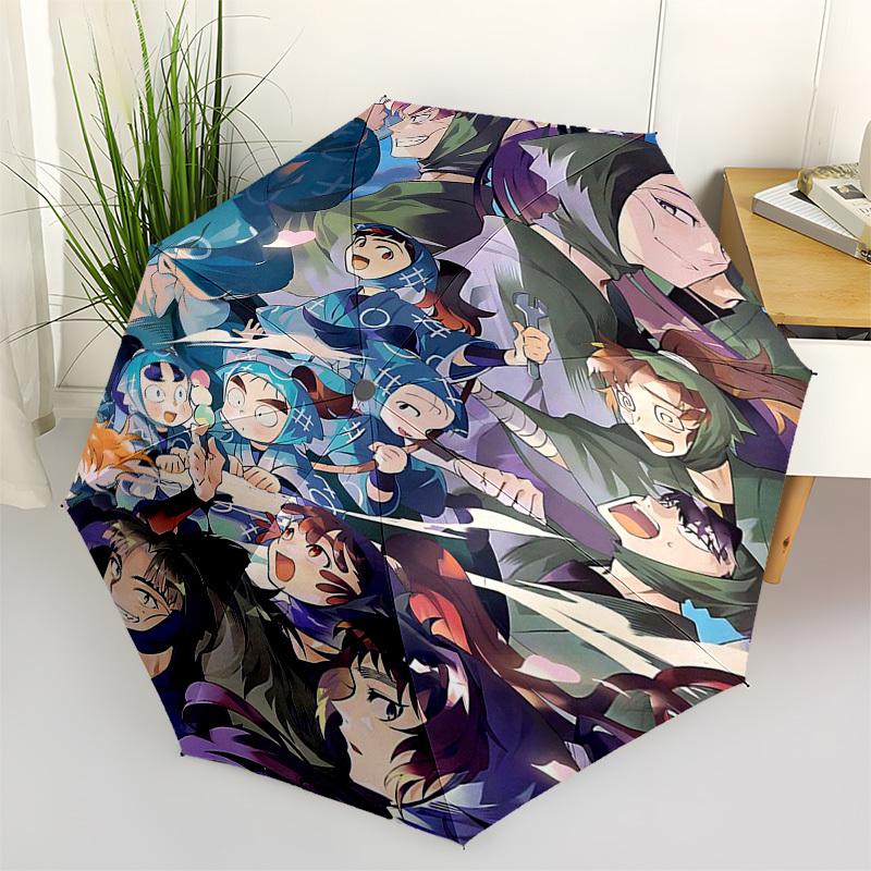 1pc Outdoor Umbrella with Demon Slayer Characters - Automatic Opening/Closing, Portable 3-Fold Design, 8-Bone Iron Frame - Perfect Gift for Fan
1pc Outdoor Umbrella with Demon Slayer Characters - Automatic Opening/Closing, Portable 3-Fold Design, 8-Bone Iron Frame - Perfect Gift for Fan