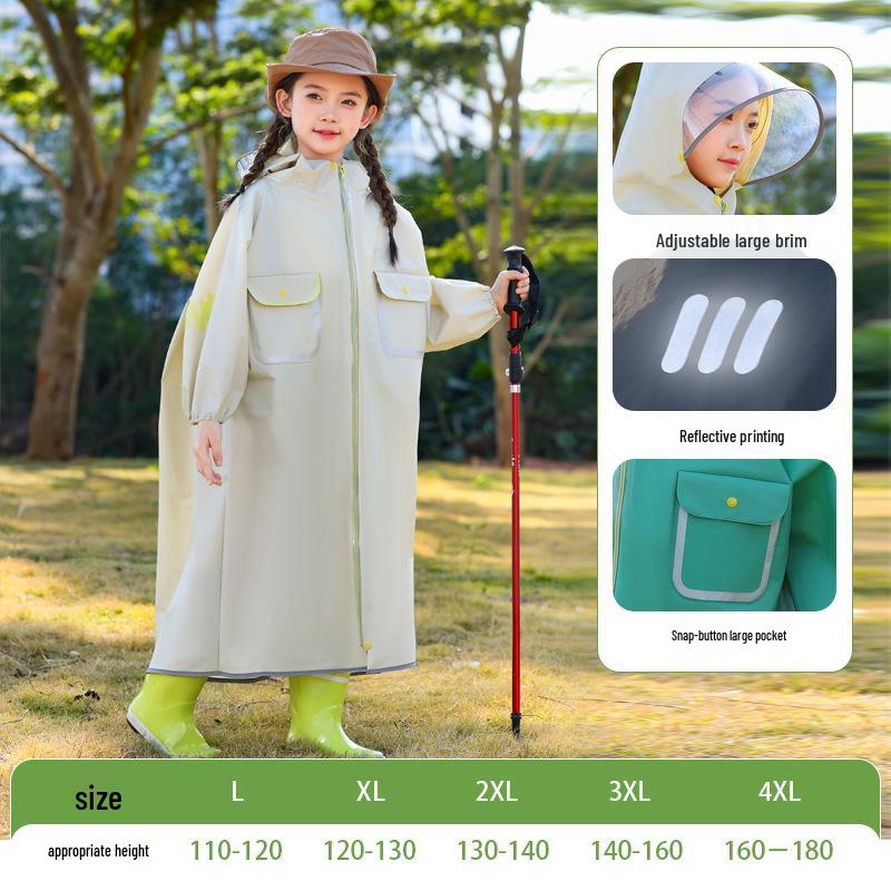 Children s Stormproof Long Rain Cape with Backpack Compartment - Medium & Large Sizes for School XL бежевый
Children s Stormproof Long Rain Cape with Backpack Compartment - Medium & Large Sizes for School XL бежевый