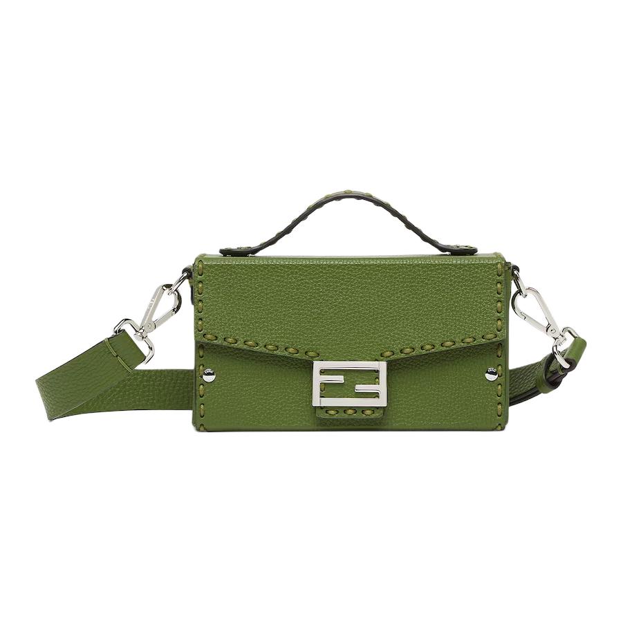 Fendi Soft Trunk Baguette Silver Metal Accents Adjustable Detachable Shoulder Strap Calfskin Shoulder Crossbody Handbag Men handbag 7VA565-ARLZ-F1Q12 Basic Set (Bag+Dust Bag)
Fendi Soft Trunk Baguette Silver Metal Accents Adjustable Detachable Shoulder Strap Calfskin Shoulder Crossbody Handbag Men handbag 7VA565-ARLZ-F1Q12 Basic Set (Bag+Dust Bag)
