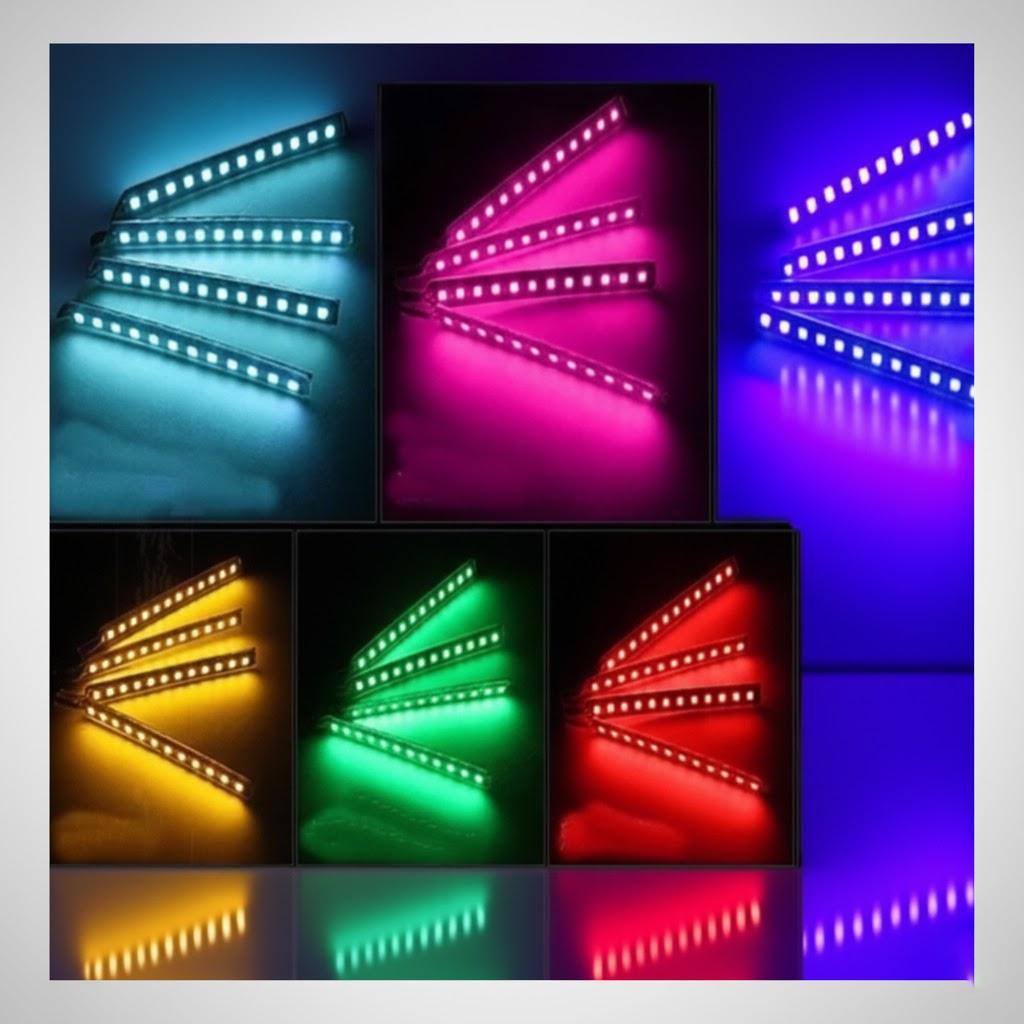 Flexible RGB LED Strip Light for Car Ambient Lighting 12V Color Changing with Remote Control Auto Decoration Accessories Set
Flexible RGB LED Strip Light for Car Ambient Lighting 12V Color Changing with Remote Control Auto Decoration Accessories Set