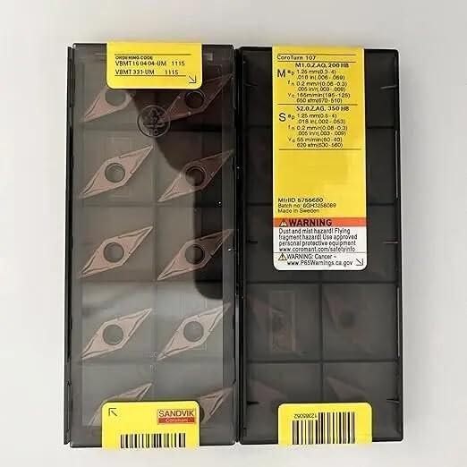 Original Sandvik / VBMT160404-UM 1115 Carbide CNC Blade 10 PCS
Original Sandvik / VBMT160404-UM 1115 Carbide CNC Blade 10 PCS