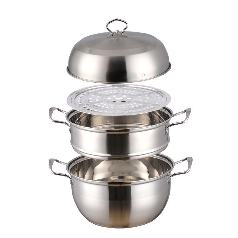 Stainless Steel Double-Layer Steamer for Mantou, Fish, Baozi - Household Steaming Basket with Enhanced Thickness 26 cm
Stainless Steel Double-Layer Steamer for Mantou, Fish, Baozi - Household Steaming Basket with Enhanced Thickness 26 cm