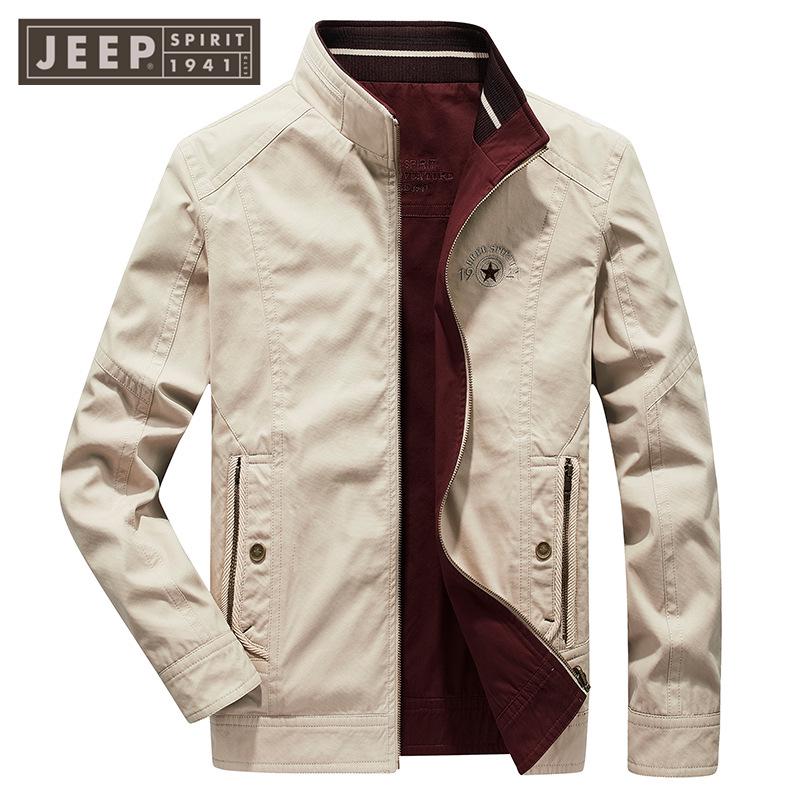 Men s Jeep Spirit Reversible Cotton Jacket - Stand Collar, Loose Fit, Casual Outerwear for Spring and Autumn (Model 039) 4XL
Men s Jeep Spirit Reversible Cotton Jacket - Stand Collar, Loose Fit, Casual Outerwear for Spring and Autumn (Model 039) 4XL
