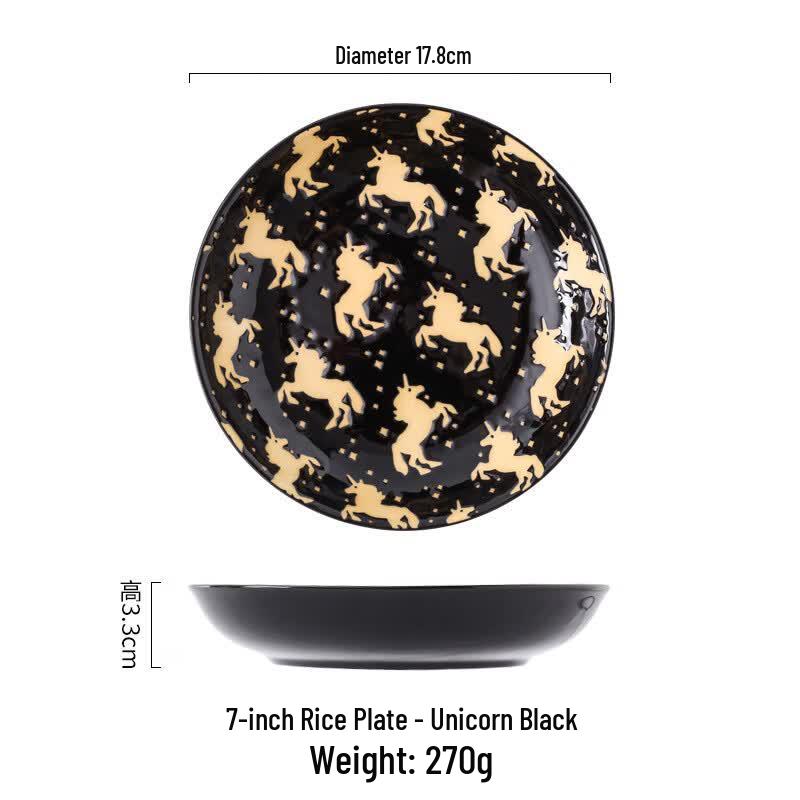 Japanese Style Ceramic Underglaze Dinner Plate Set of 2
Japanese Style Ceramic Underglaze Dinner Plate Set of 2