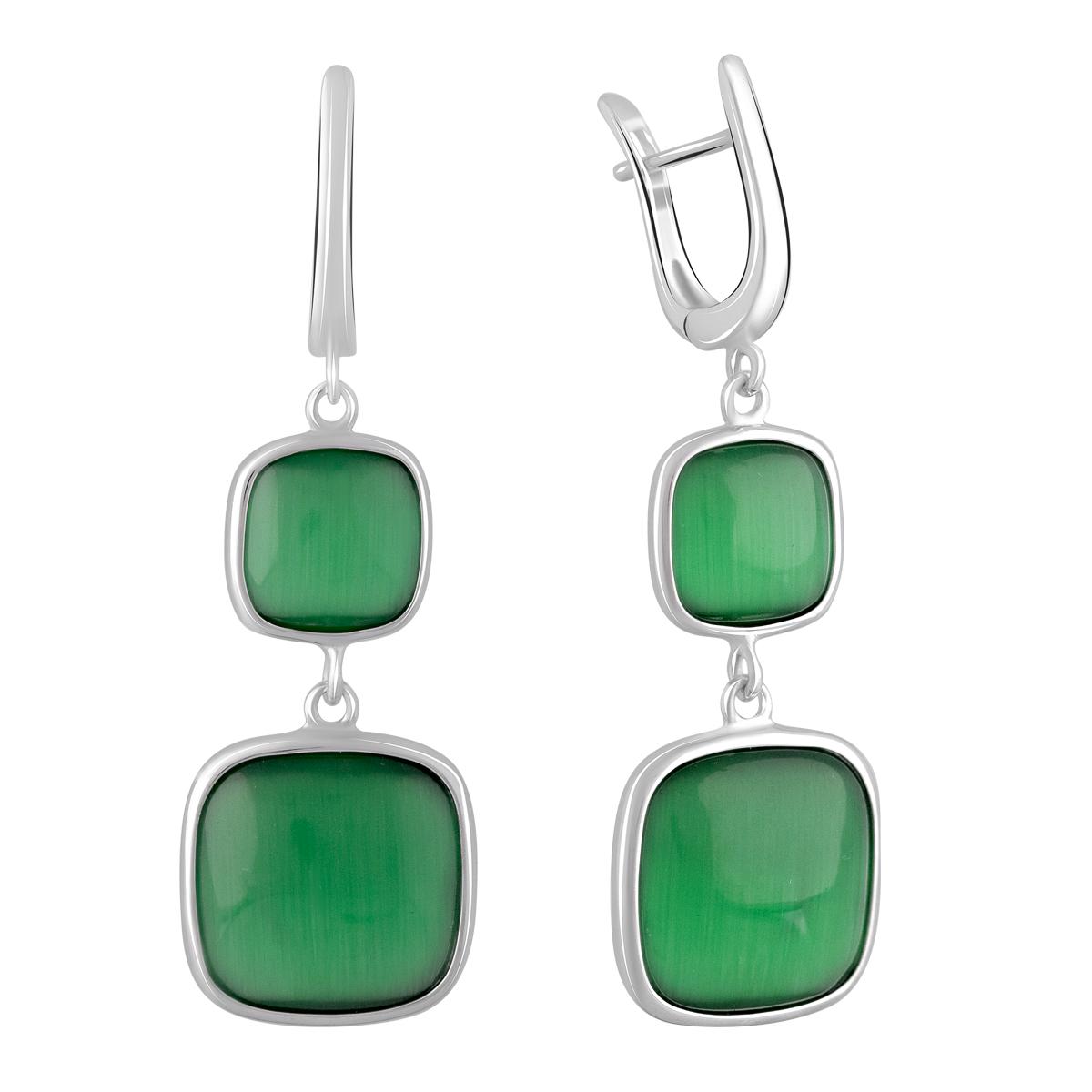 Срібні сережки з котячим оком 28.36ct (2107910)
Срібні сережки з котячим оком 28.36ct (2107910)