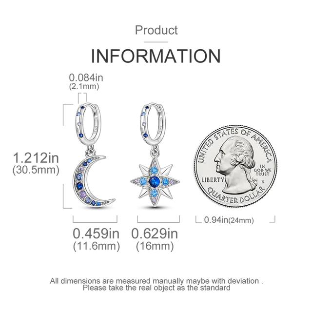 925 Серебряная Звезда Солнце Бабочка Морковь Кролик Красочные Цветы Роскошные Оригинальные Модные Серьги Девушка Партия Ювелирные Изделия Подарок Уха Шпильки бирюзовый