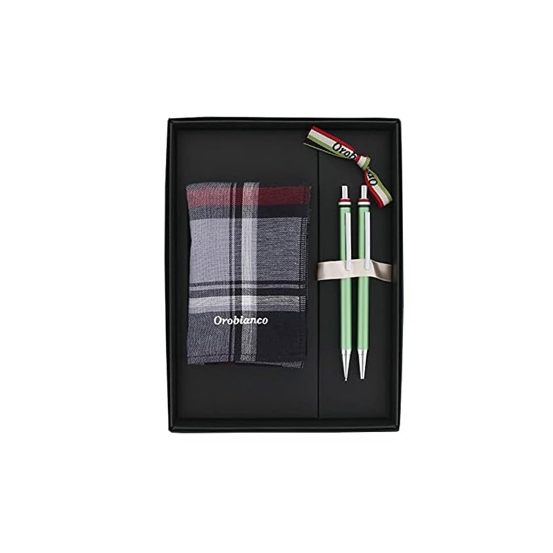 Orobianco orobianco gift set Freccia Ballpoint pen & mechanical pencil & hand towel handkerchief light green 1953805
Orobianco orobianco gift set Freccia Ballpoint pen & mechanical pencil & hand towel handkerchief light green 1953805
