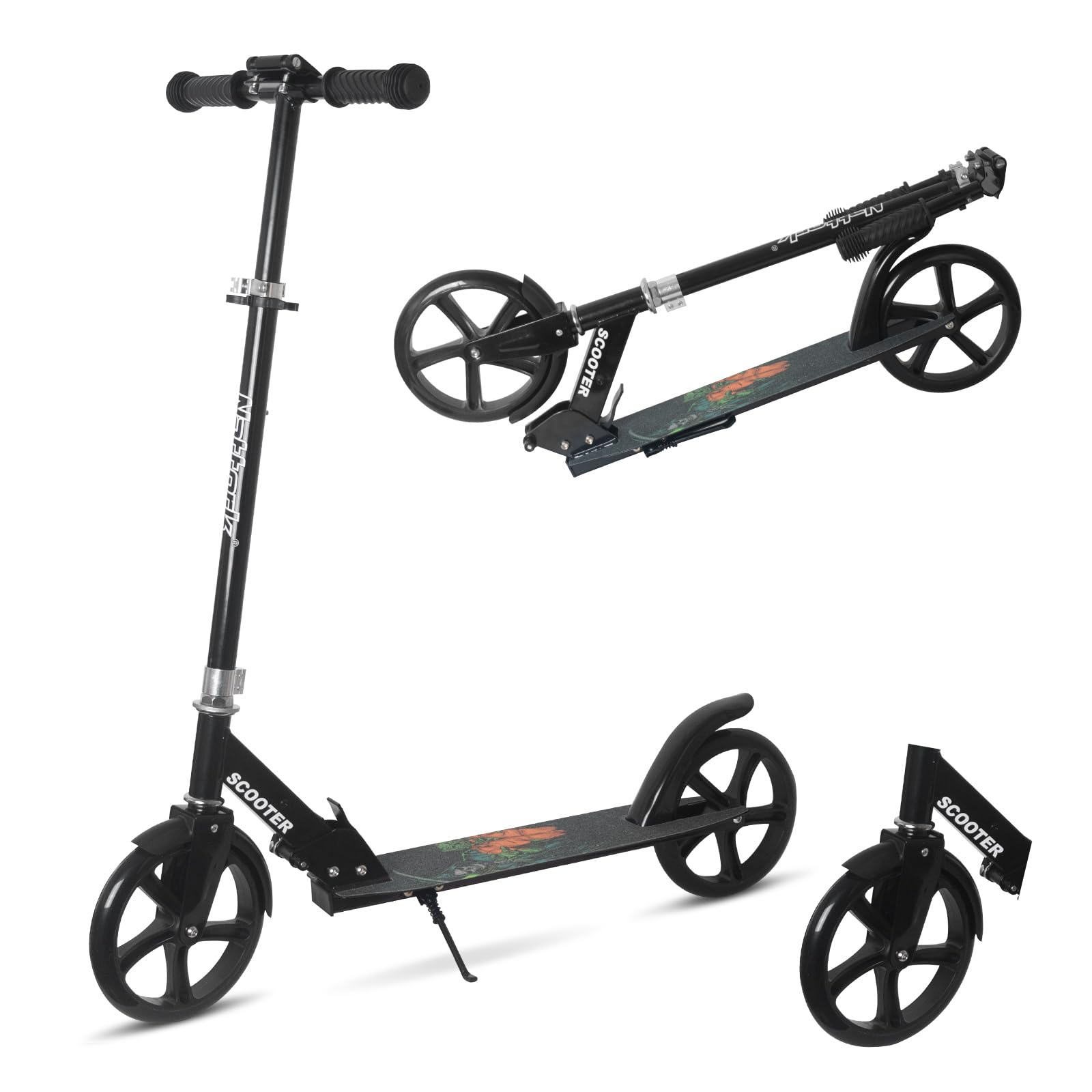Nattork Кикборд Кикскутер с 4 регулировками высоты, ножным тормозом и легкой грузоподъемностью Рождество Дети/Взрослые, 79/91/95/99, Подставка, чёрный
Nattork Кикборд Кикскутер с 4 регулировками высоты, ножным тормозом и легкой грузоподъемностью Рождество Дети/Взрослые, 79/91/95/99, Подставка, чёрный