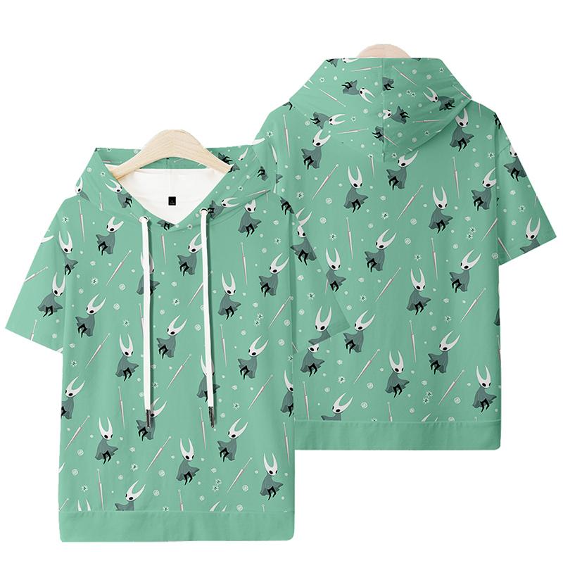 Summer The Hollow Knight Hoodie T-shirts Mens Short Sleeve Hooded Tee Shirts Lightweight Pullover Casual Sports Sweatshirts Tops
Summer The Hollow Knight Hoodie T-shirts Mens Short Sleeve Hooded Tee Shirts Lightweight Pullover Casual Sports Sweatshirts Tops