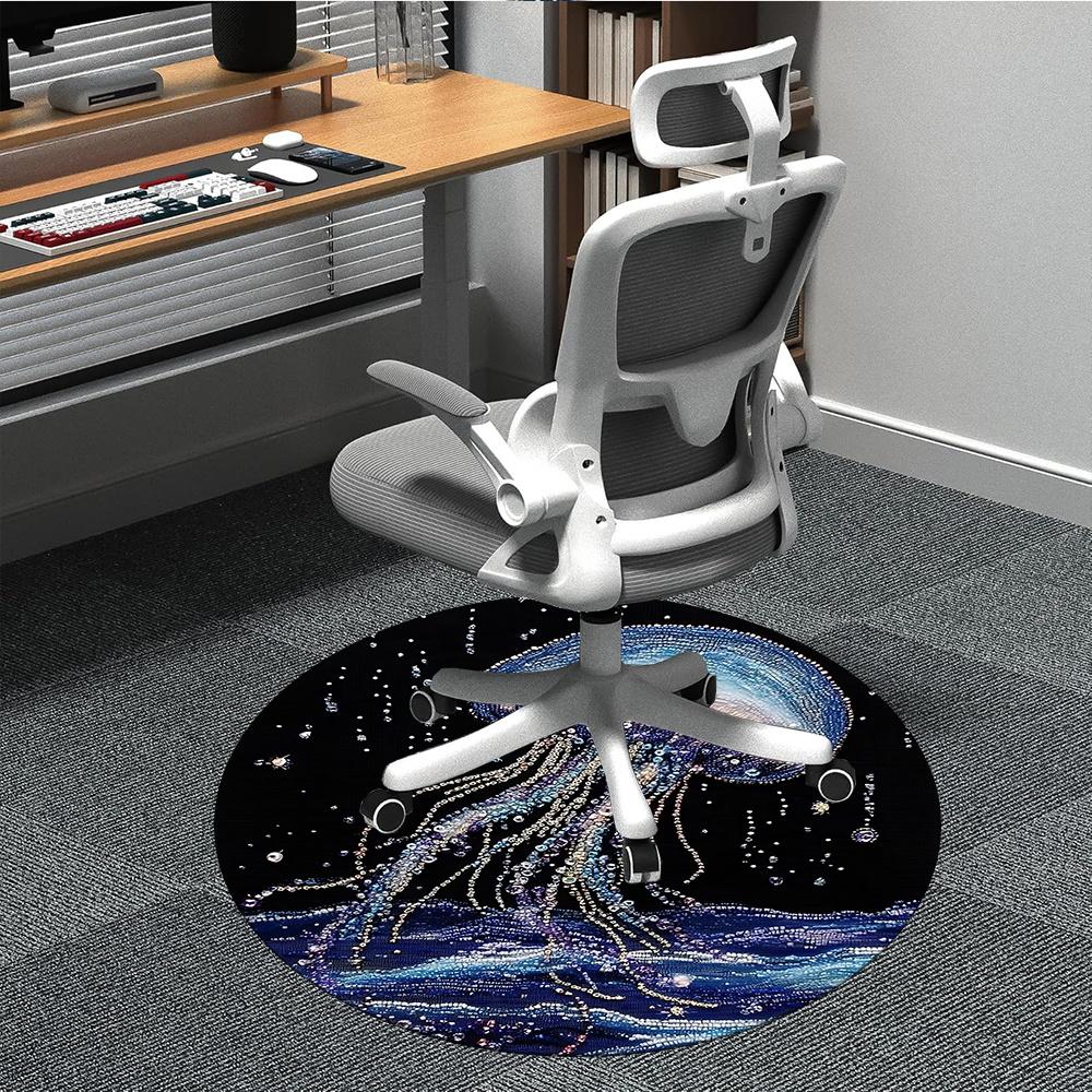 1pc Jellyfish Ocean Office Round Area Rug, Indoor Mat Suitable ForOffice, Under Office Chairs Bedroom Living Room Home Decor, Room Decot126 80cm by 80cm
1pc Jellyfish Ocean Office Round Area Rug, Indoor Mat Suitable ForOffice, Under Office Chairs Bedroom Living Room Home Decor, Room Decot126 80cm by 80cm