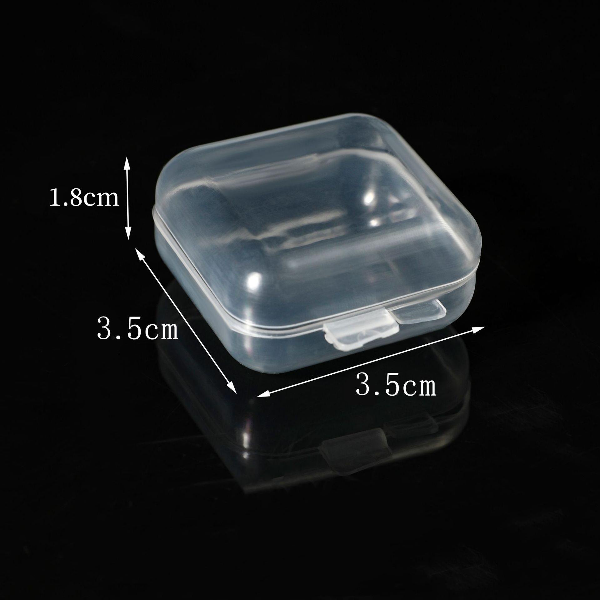 Transparent Plastic Mini Box with Lid for Earplugs, Jewelry, Fish Hooks, and Components - Single Compartment Organizer
Transparent Plastic Mini Box with Lid for Earplugs, Jewelry, Fish Hooks, and Components - Single Compartment Organizer
