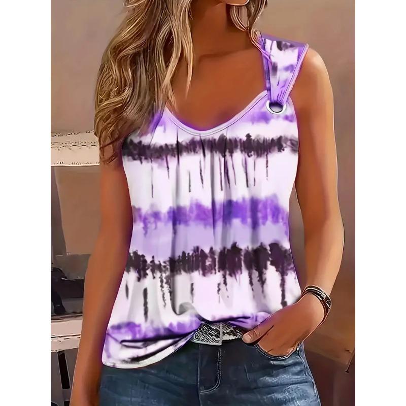 DAFIFY Женская мода повседневная летняя весна цветные блоки принт без рукавов V-образный вырез блузки и рубашки XXL фиолетовый
DAFIFY Женская мода повседневная летняя весна цветные блоки принт без рукавов V-образный вырез блузки и рубашки XXL фиолетовый