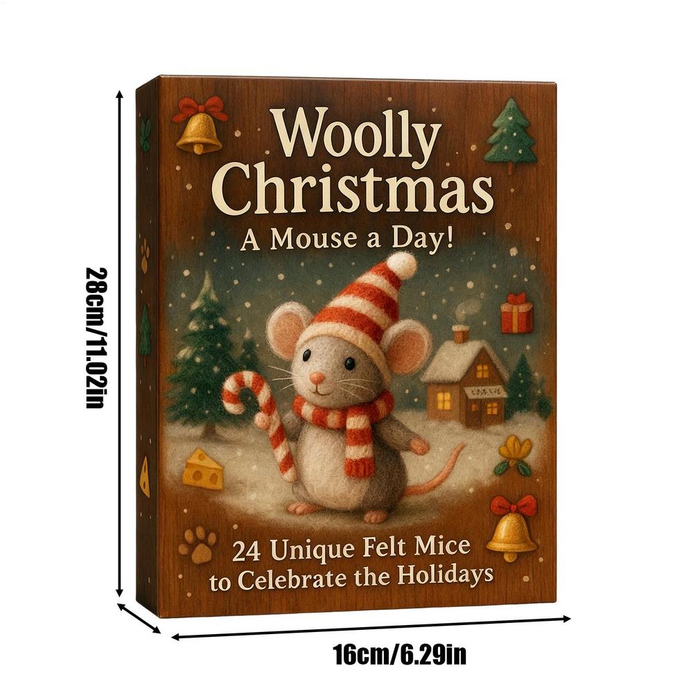 24pcs Woolly Unique Gelt Mice Ornaments Christmas Countdown Calendar 2D 2D Acrylic Christmas Mice Pendant Christmas Gift 2025 M
24pcs Woolly Unique Gelt Mice Ornaments Christmas Countdown Calendar 2D 2D Acrylic Christmas Mice Pendant Christmas Gift 2025 M
