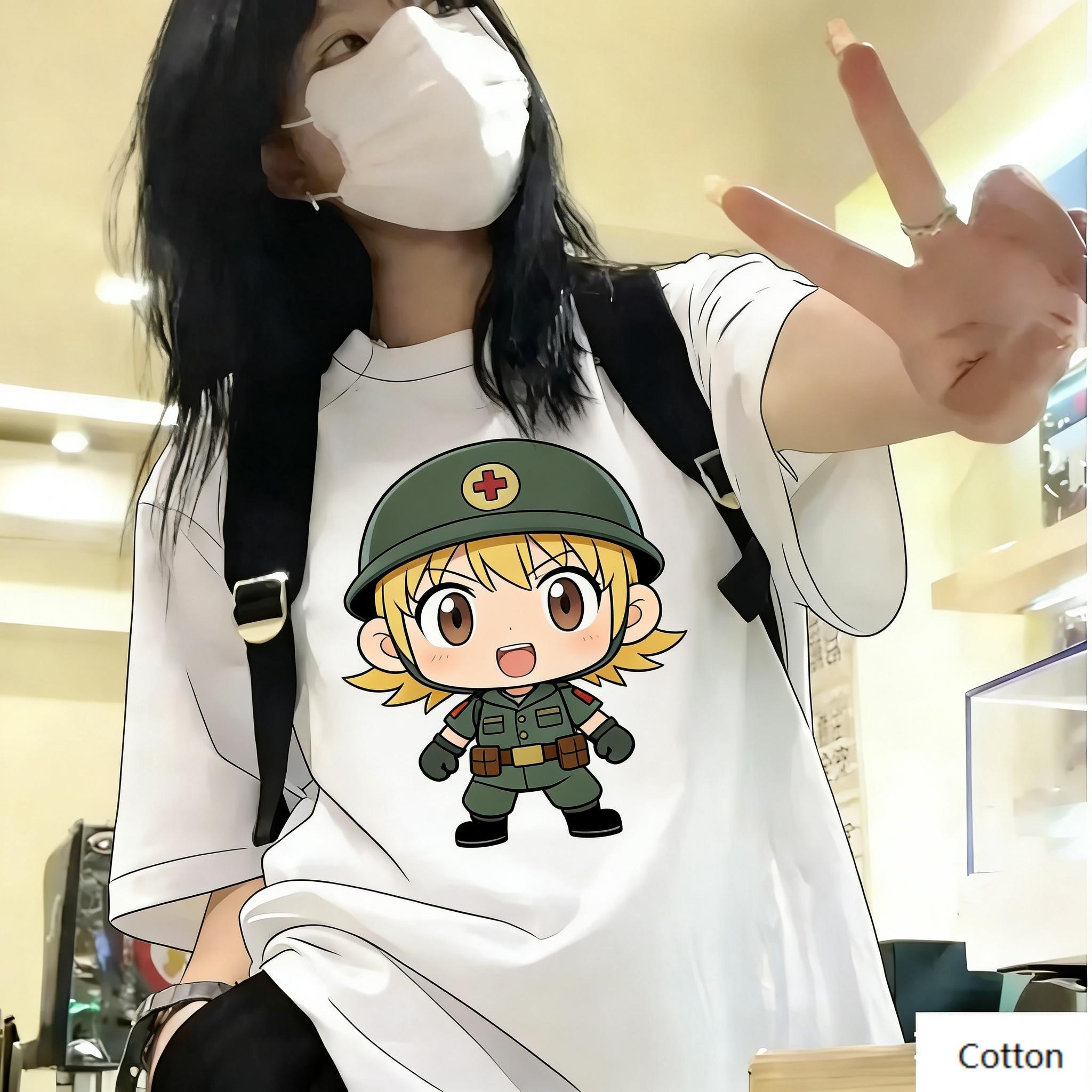 Streetwear Unisex Cotton TShirt Featuring Edgy Cartoon Soldier Design Retro Nostalgic Style Top for Trendy Individuals 4XL
Streetwear Unisex Cotton TShirt Featuring Edgy Cartoon Soldier Design Retro Nostalgic Style Top for Trendy Individuals 4XL