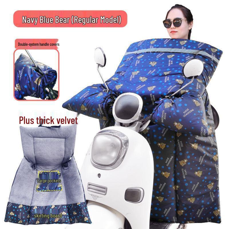 Electric Bike Windshield Quilt: XL, Extra Thick, Velvet-Lined, Windproof, Waterproof, Cold-Proof Coat for Winter Protection
Electric Bike Windshield Quilt: XL, Extra Thick, Velvet-Lined, Windproof, Waterproof, Cold-Proof Coat for Winter Protection