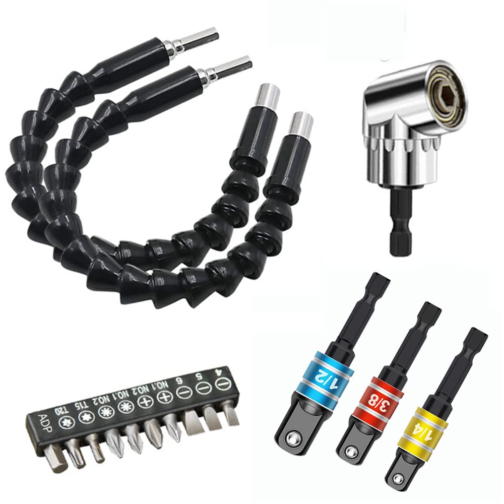 Flexible Shaft Electric Hexagonal Driver Drill Drill Socket Adapter Right Angle Tool 105 Degree DIY Bit Connection Tool Tool Screw Tightening Electric
Flexible Shaft Electric Hexagonal Driver Drill Drill Socket Adapter Right Angle Tool 105 Degree DIY Bit Connection Tool Tool Screw Tightening Electric
