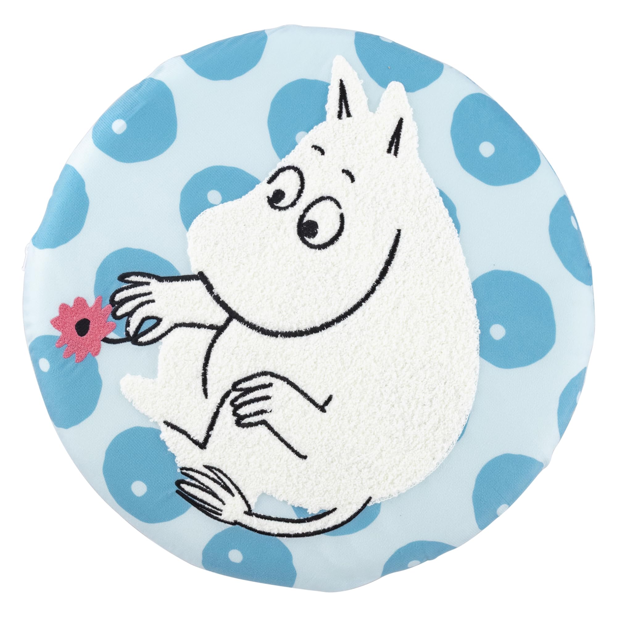 MORIPiLO (Morishita) Moomin Cushion, Soft and Smooth Round Seat Cushion, Approx. 40x40x4cm, Blue, Cute Character Item, 425059
MORIPiLO (Morishita) Moomin Cushion, Soft and Smooth Round Seat Cushion, Approx. 40x40x4cm, Blue, Cute Character Item, 425059