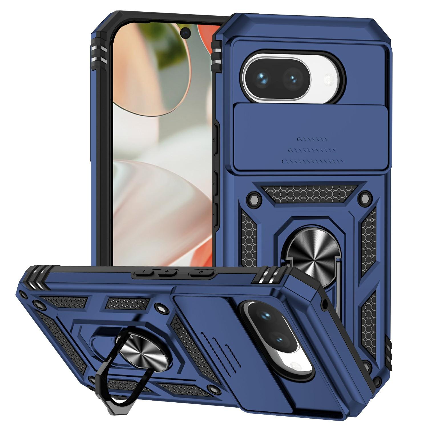 For Google Pixel 9a Case PC+TPU Phone Cover with Lens Protection Kickstand Blue
For Google Pixel 9a Case PC+TPU Phone Cover with Lens Protection Kickstand Blue
