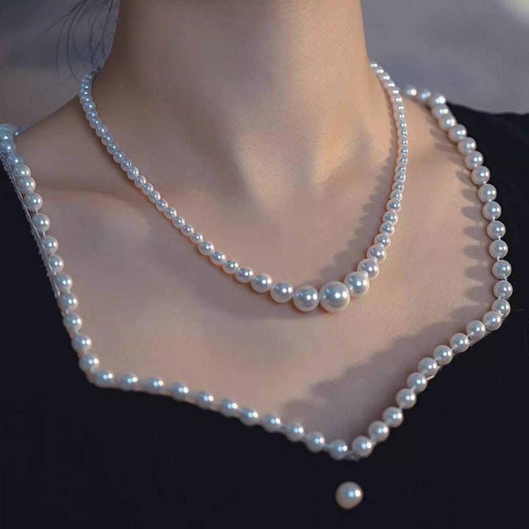 Elegant Gradient Pearl Necklace for Women – Luxurious Light Choker with Stylish Clavicle Chain Design
Elegant Gradient Pearl Necklace for Women – Luxurious Light Choker with Stylish Clavicle Chain Design