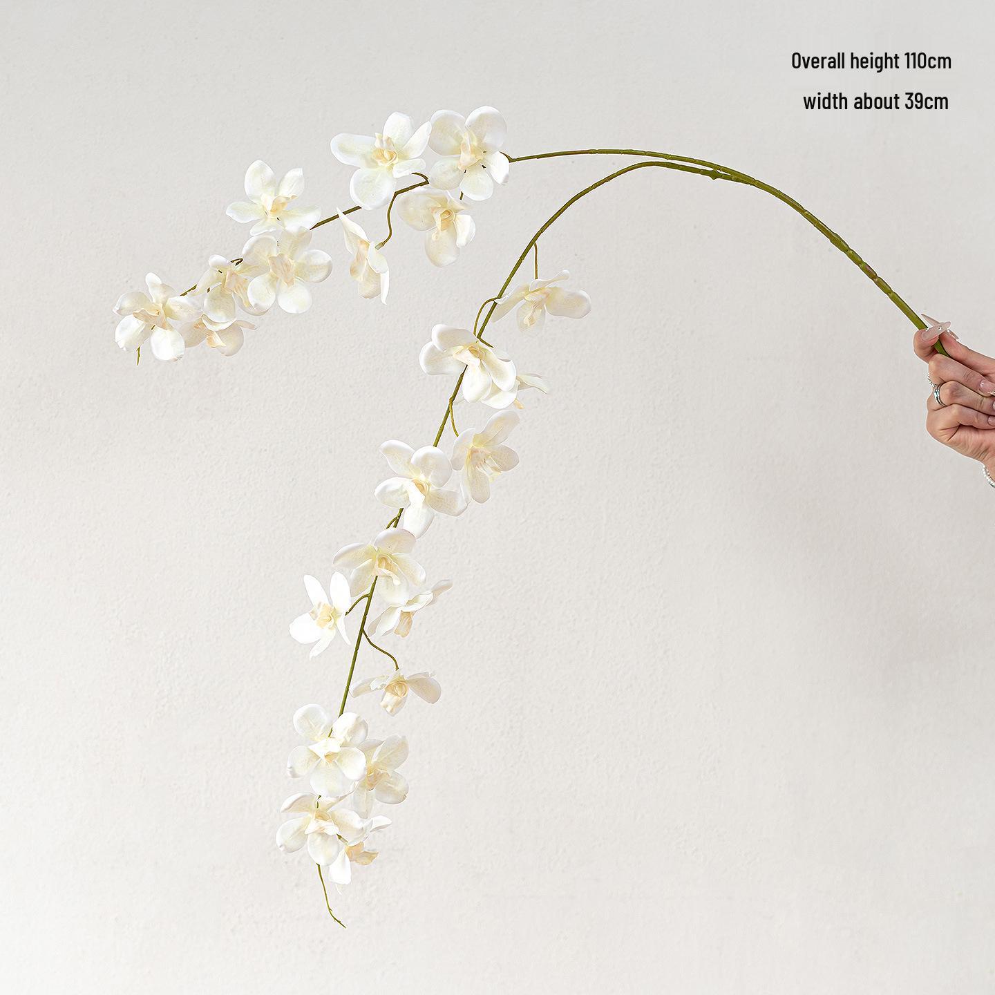 Artificial Vanda Orchid with Hanging 2-Fork Design - Screen-Printed Natural Style for Floral Arrangements and Wedding Decorations
Artificial Vanda Orchid with Hanging 2-Fork Design - Screen-Printed Natural Style for Floral Arrangements and Wedding Decorations