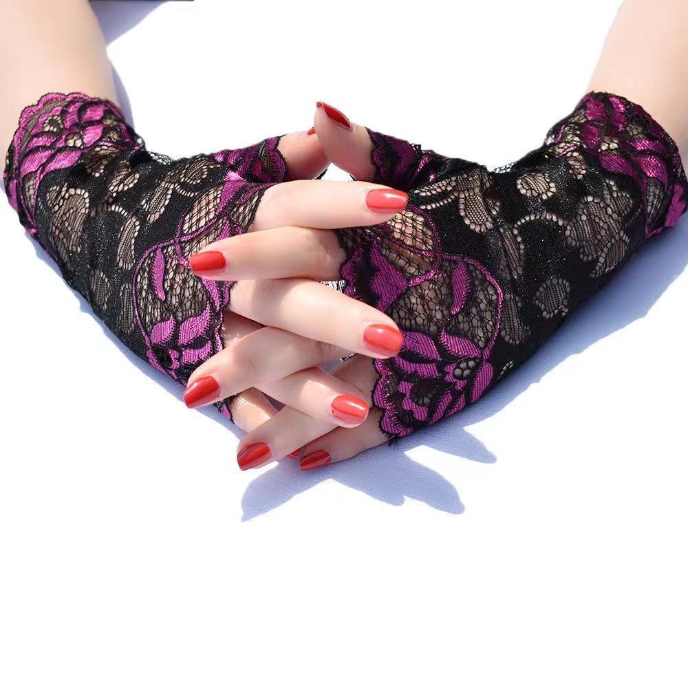 Women s Fingerless Lace Gloves - Thin Elastic Summer Sun Protection for Driving, Cycling, and Travel One Size
Women s Fingerless Lace Gloves - Thin Elastic Summer Sun Protection for Driving, Cycling, and Travel One Size