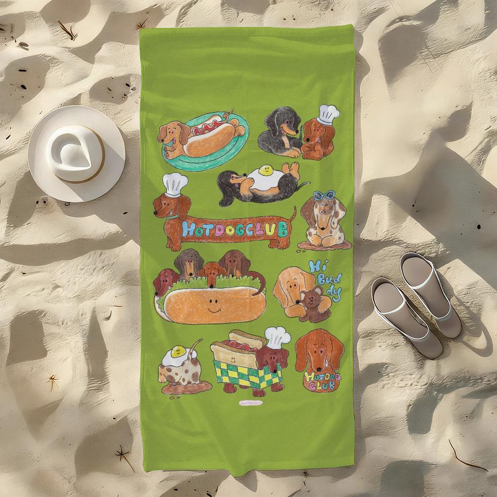 Hotdog Club Towel For Swim Yoga Gym Quick Drying Soft and skin-friendly Beach Towels All-Season W30*H60(CM)
Hotdog Club Towel For Swim Yoga Gym Quick Drying Soft and skin-friendly Beach Towels All-Season W30*H60(CM)