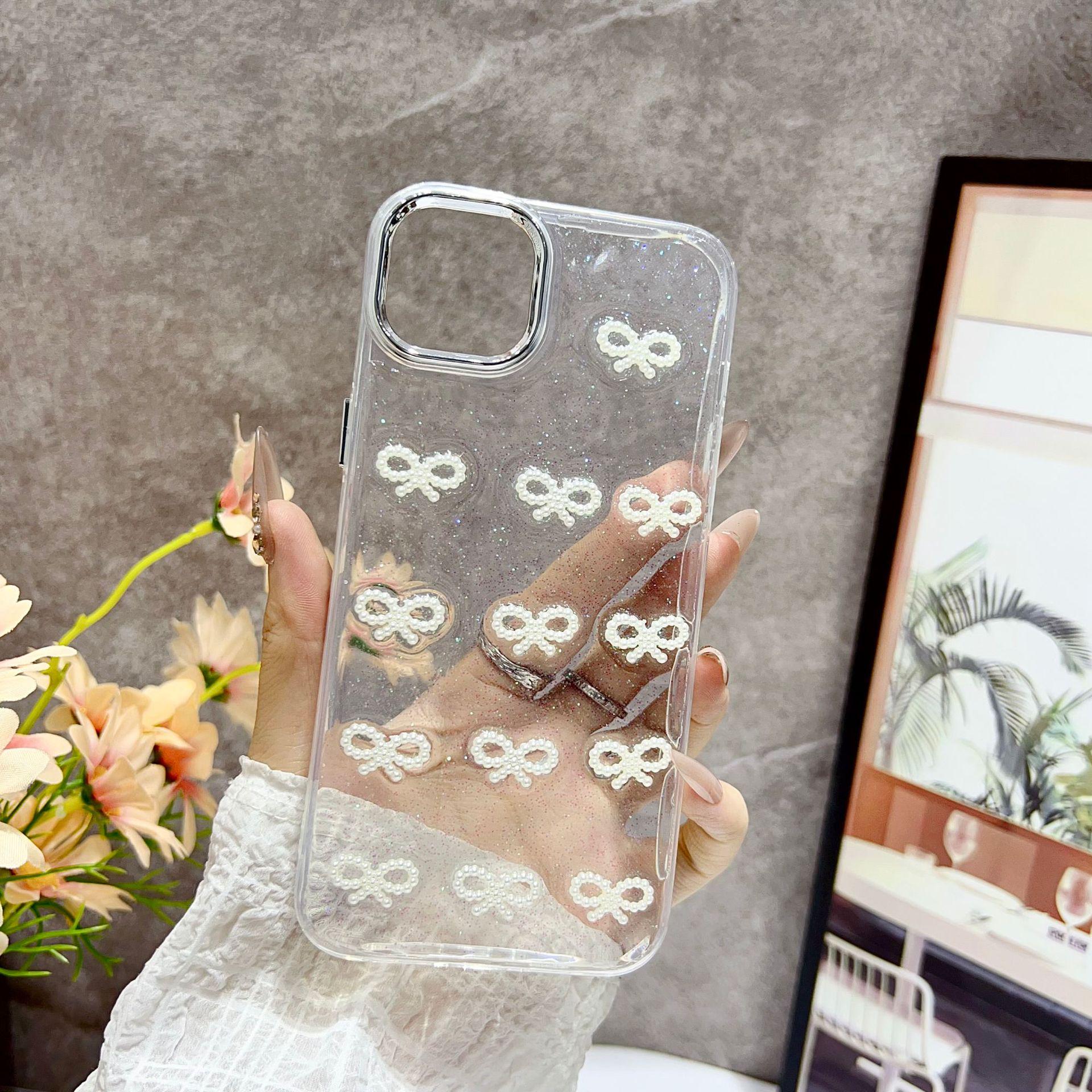 Transparent 3D Pearl Epoxy Phone Case for iPhone 11, 12, 13, 14 Pro Max iPhone 14 Plus/15 Plus
Transparent 3D Pearl Epoxy Phone Case for iPhone 11, 12, 13, 14 Pro Max iPhone 14 Plus/15 Plus