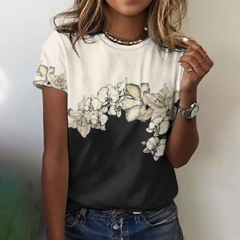 Свободная повседневная женская футболка с круглым вырезом и креативным цветочным узором и 3D-цифровой печатью 6xl
Свободная повседневная женская футболка с круглым вырезом и креативным цветочным узором и 3D-цифровой печатью 6xl