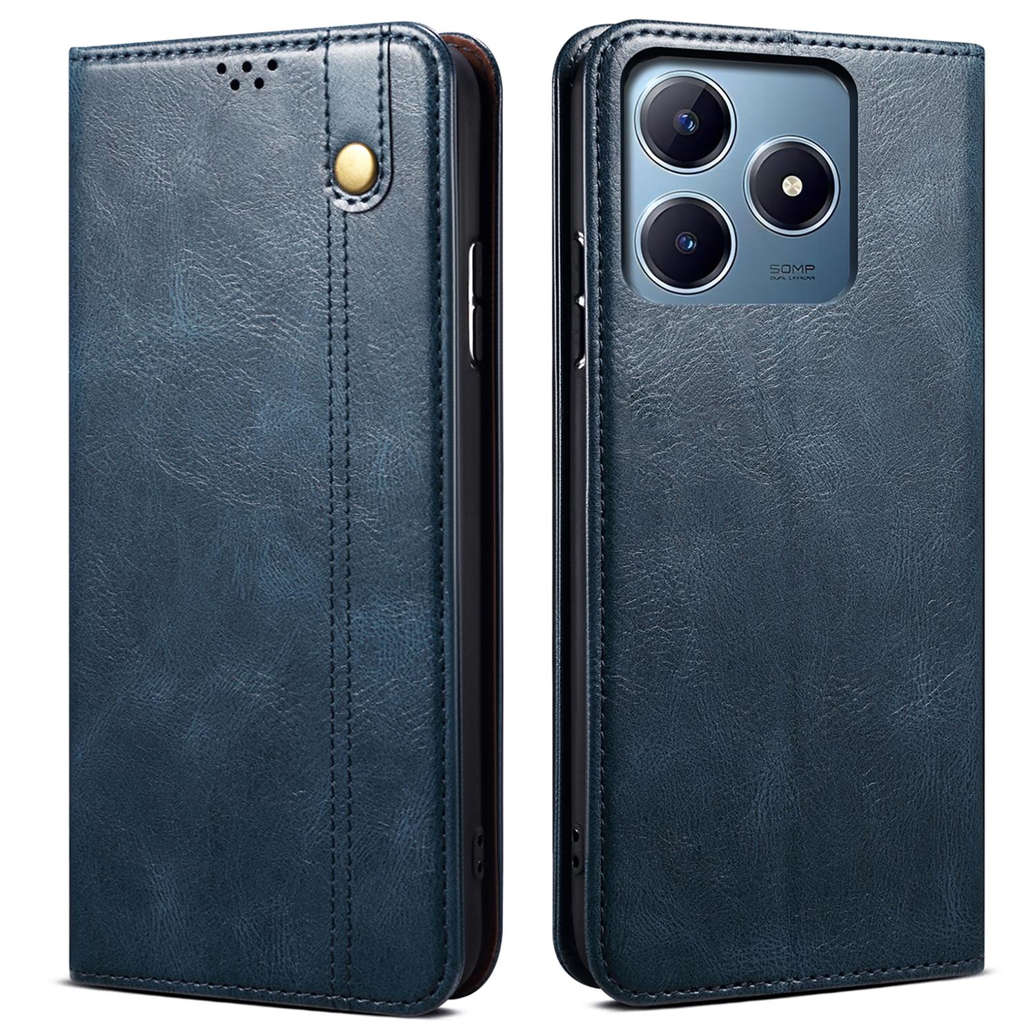 For Realme Note 60x 4G/C63 4G/C61 4G Case Magnetic Closure Flip Leather Phone Cover Waxy Crazy Horse Texture Blue
For Realme Note 60x 4G/C63 4G/C61 4G Case Magnetic Closure Flip Leather Phone Cover Waxy Crazy Horse Texture Blue